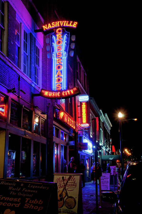 Crossroads In Downtown Nashville, Tennessee Photograph By Timothy 