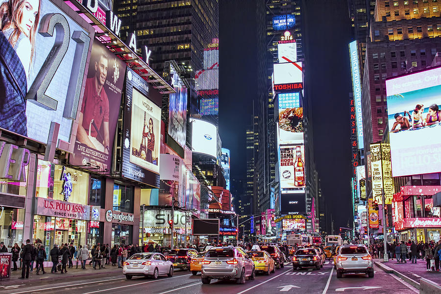 Times Square Photograph - Crossroads of the World by Zev Steinhardt Times Square Photograph - Crossroads of the World by Zev Steinhardt