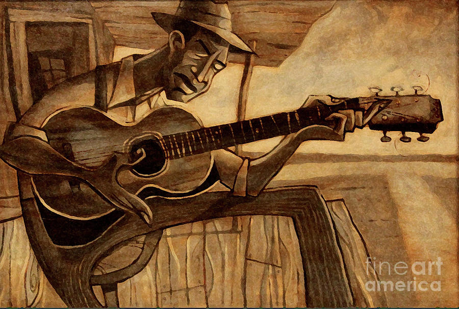 Jazz Painting - Crossroads by Sean Hagan