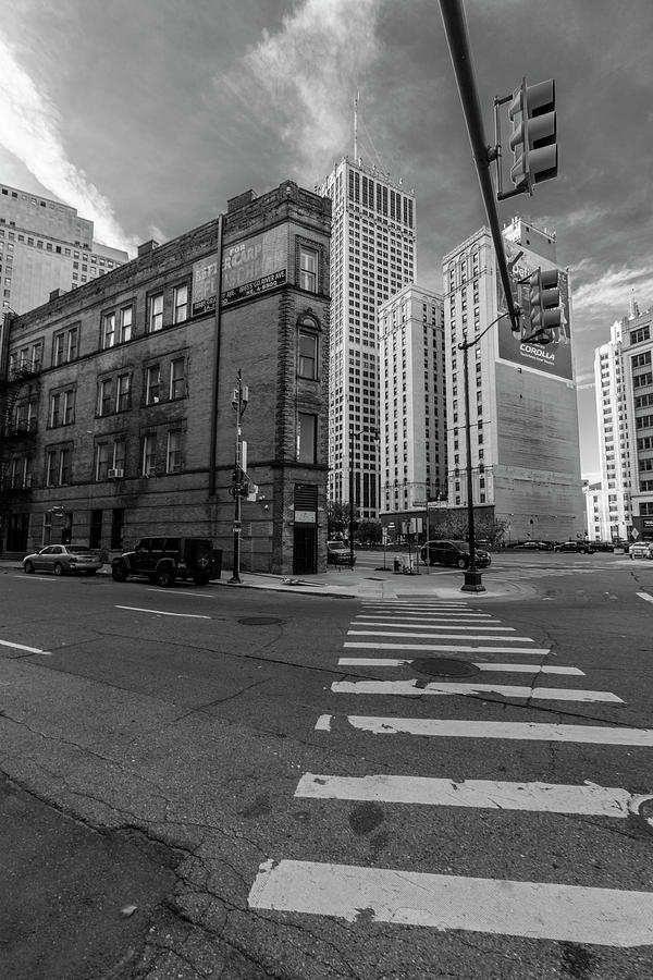 Crosswalk in Detroit  Photograph by John McGraw