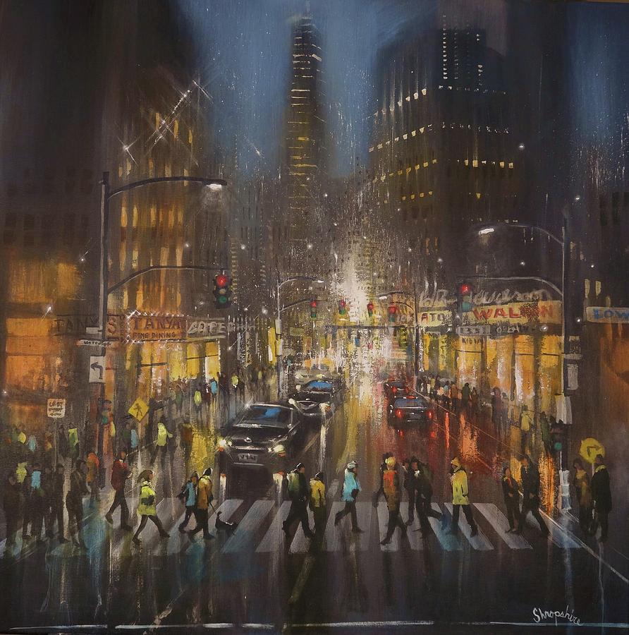 Crosswalk Painting by Tom Shropshire