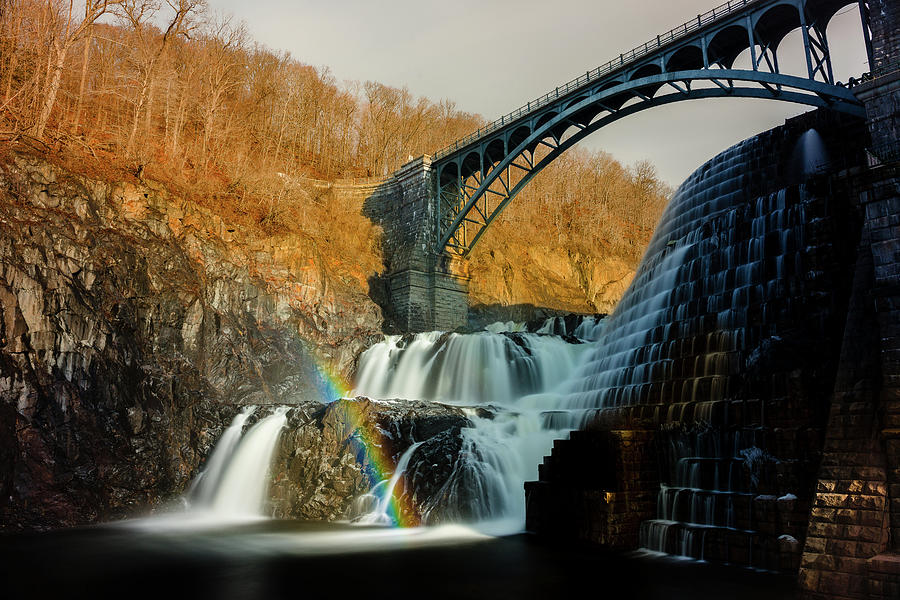 Croton Dam Rainbow Spray Photograph by Mark Rogers