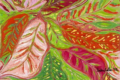 Crotons Painting - Crotons by Debra LaBar Crotons Painting - Crotons by Debra LaBar
