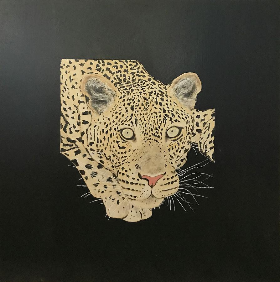 Crouching Leopard Painting by Susan Drake - Fine Art America