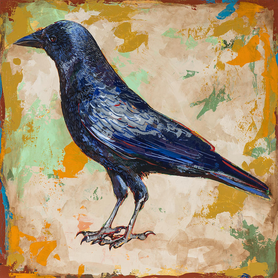 Crow #1 Painting by David Palmer