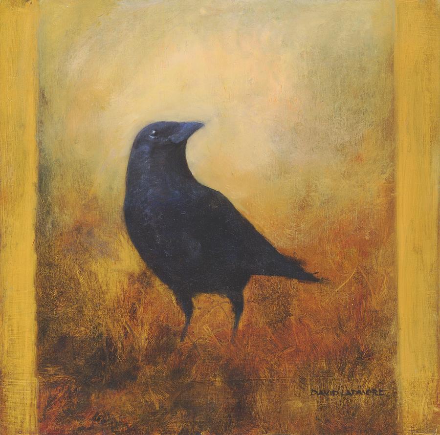 Crow 25 Painting by David Ladmore