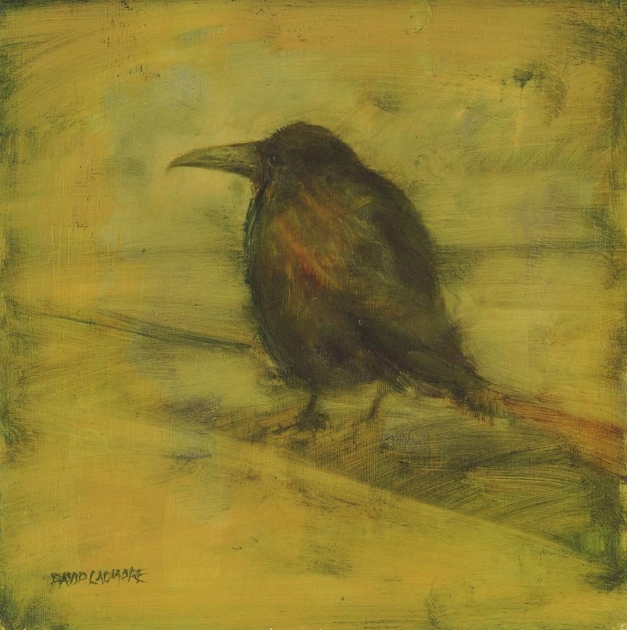 Crow 27 Painting by David Ladmore