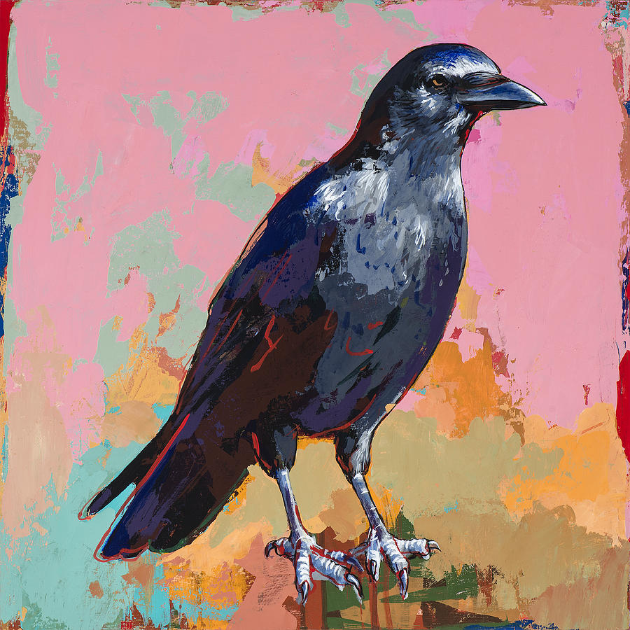 Crow #3 Painting by David Palmer