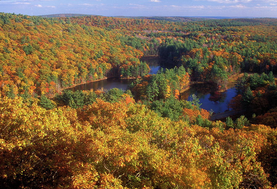 Crow Hill Leominster Foliage View Photograph by John Burk - Pixels