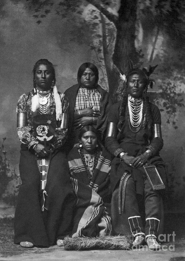 Crow Photograph - Crow Native Americans, 1883 by F Jay Haynes