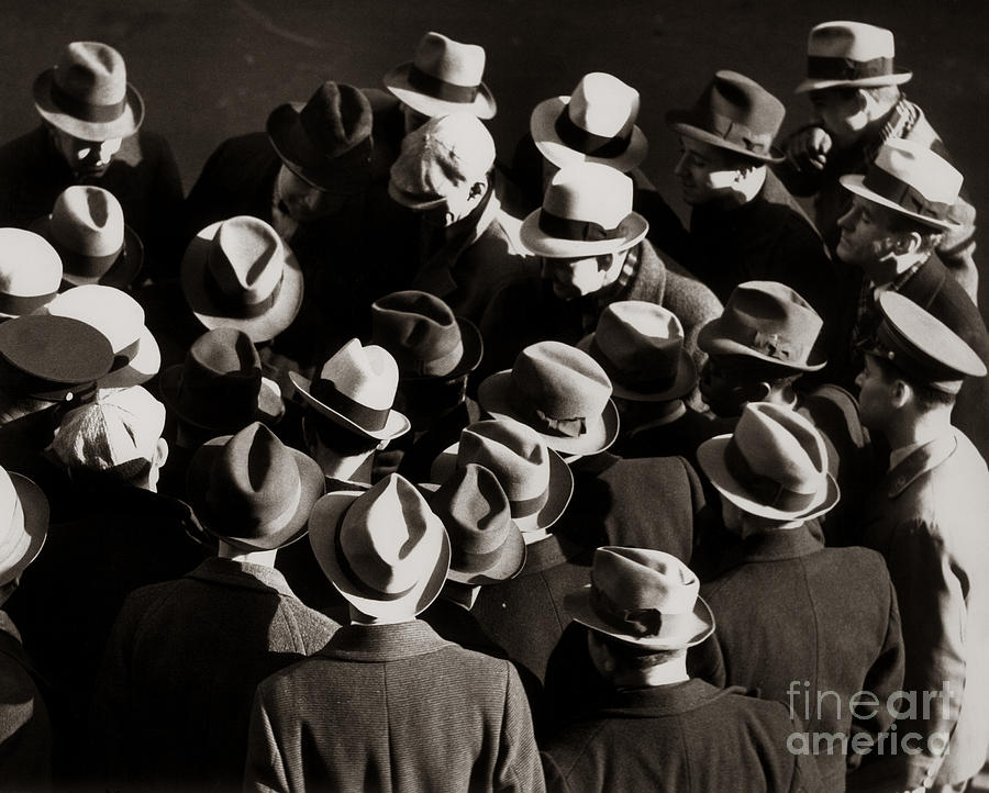 Hat Photograph - Crowded Street, C.1930-40s by H. Armstrong Roberts/ClassicStock