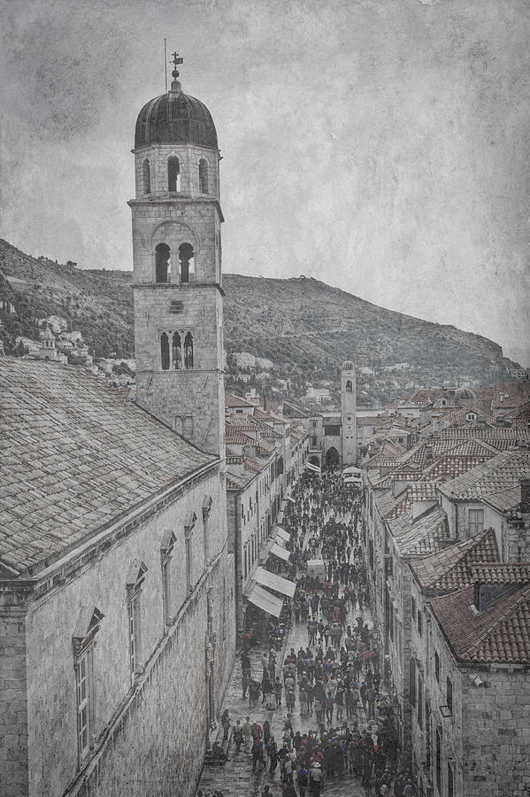 Crowded Street - Dubrovnik  Photograph by Stuart Litoff