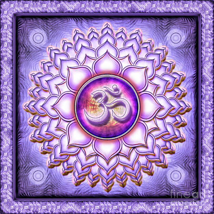 Chakra Digital Art - Crown Chakra - Series 1 by Dirk Czarnota Chakra Digital Art - Crown Chakra - Series 1 by Dirk Czarnota