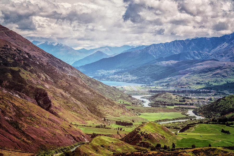 Crown Range Road New Zealand View Photograph by Joan Carroll