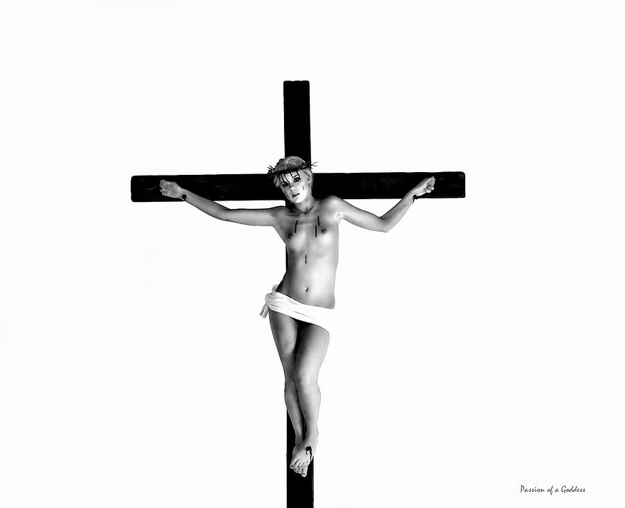 Crucifix Photograph - Crucifix in White by Ramon Martinez