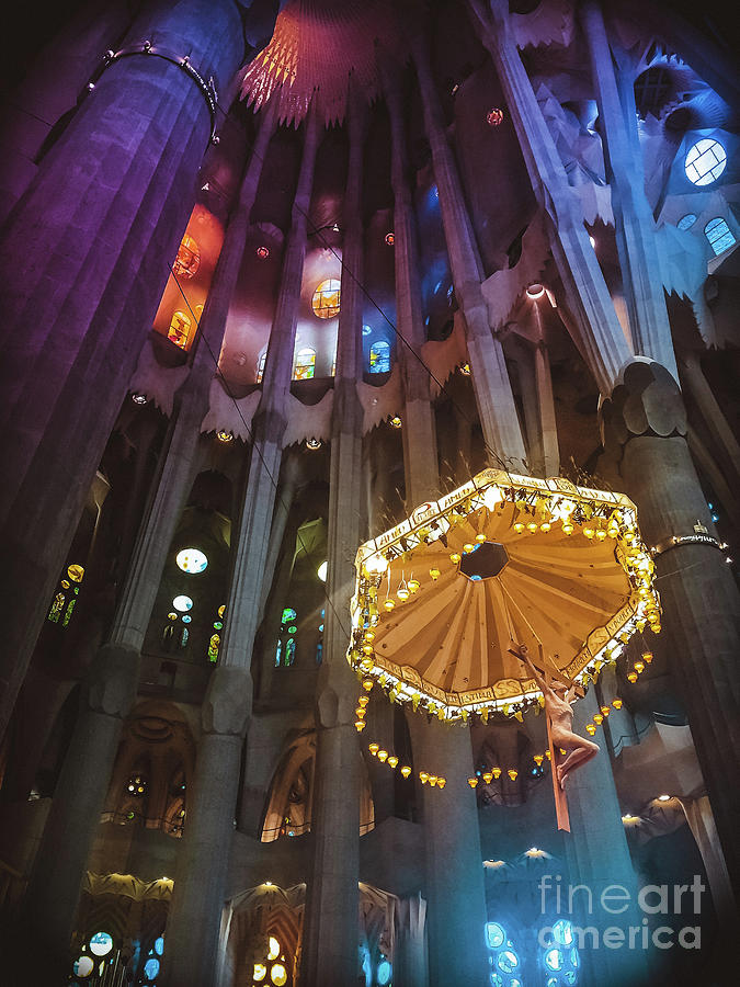 Crucifix  - Sagrada Familia Photograph by Colleen Kammerer