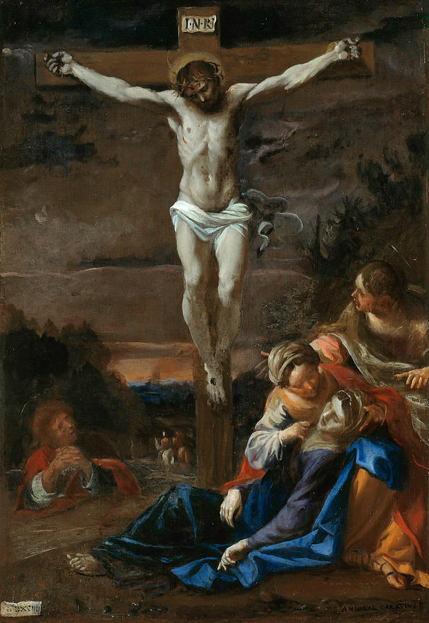 Crucifixion Painting by Annibale Carracci
