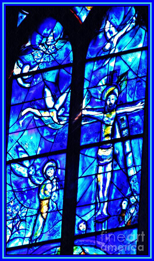 Jesus Christ Photograph - Crucifixion by Chagall    by Sarah Loft