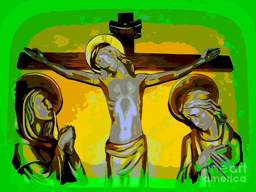 Crucifixion In Green Digital Art by Ed Weidman - Fine Art America