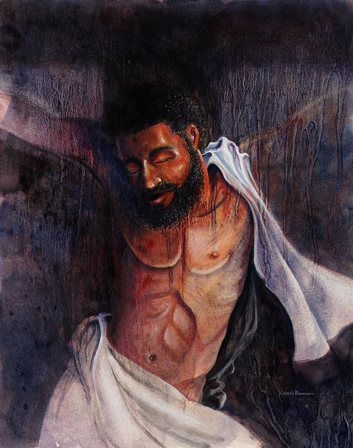 Crucifixion Painting by Lewis Bowman