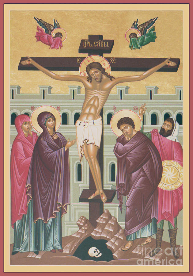 Crucifixion - RLCRU Painting by Br Robert Lentz OFM