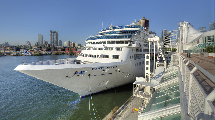 Cruise Ship at Canada Place Photograph by Doug Matthews