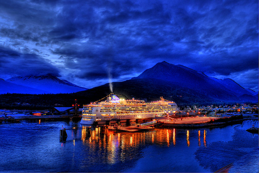 Cruise Ship in Alaska Photograph by Don Wolf