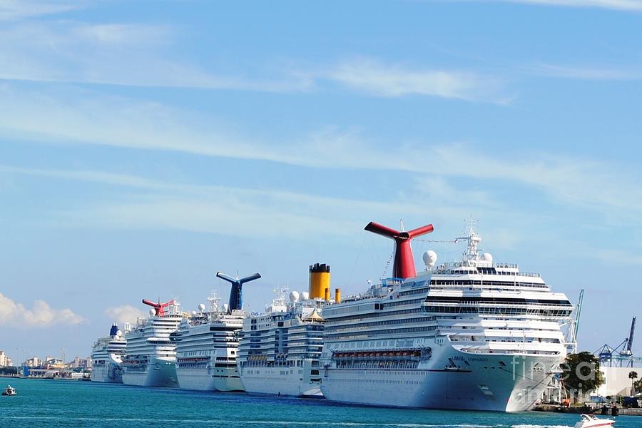 Cruise Ship Lineup Photograph