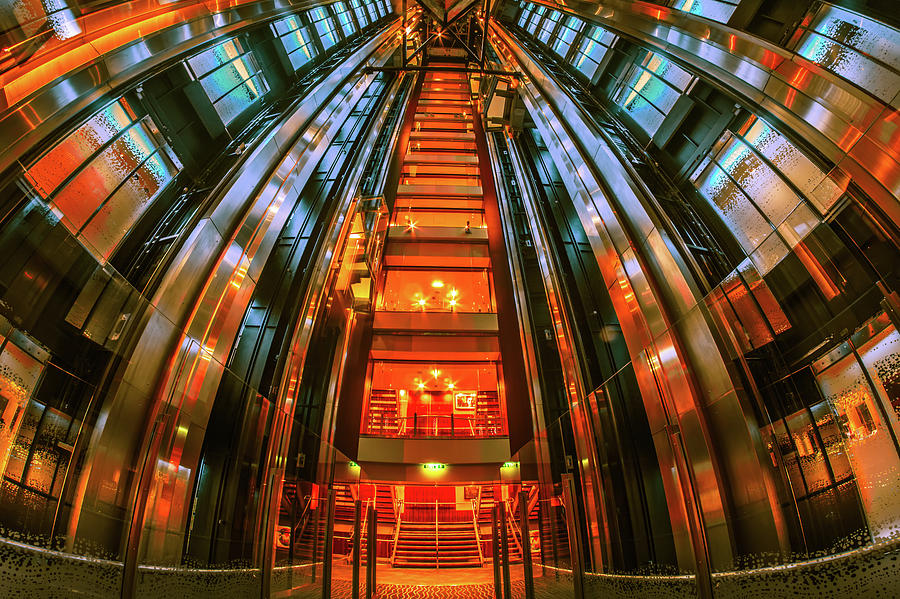 Cruise Ship Lobby Atrium On Celebrity Cruises Photograph by Alex Grichenko