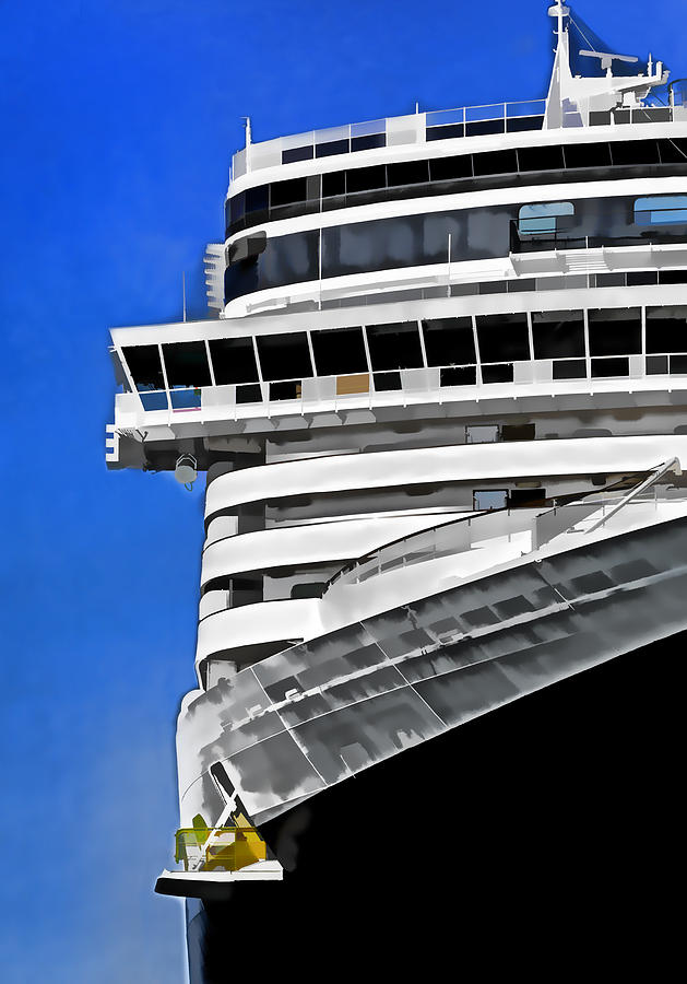 Cruise Ship Profile Photograph by Dennis Cox