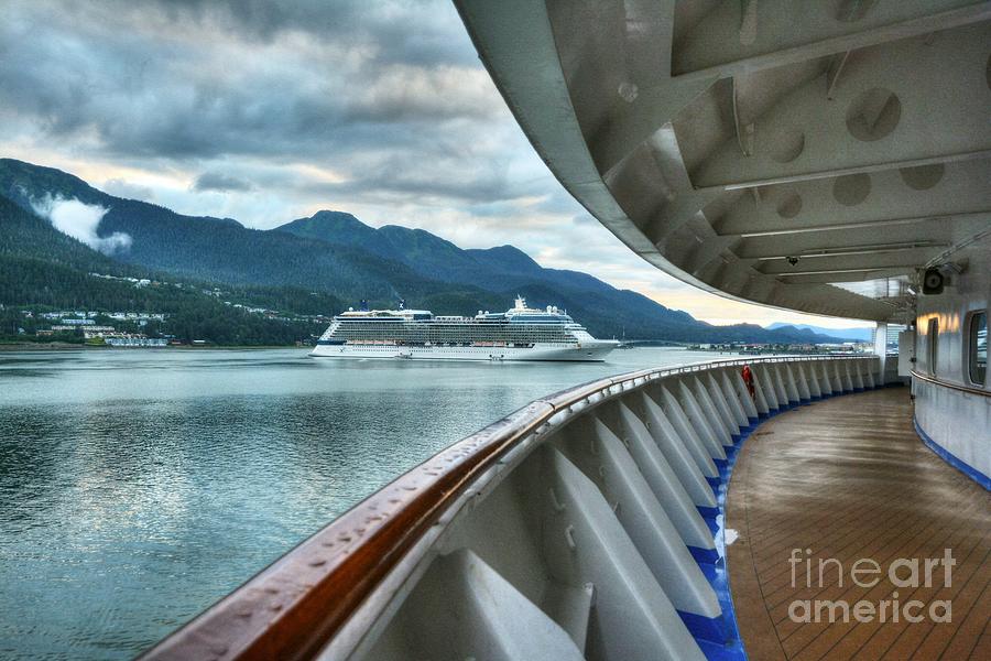 Cruise Ships At Juneau Photograph by Mel Steinhauer