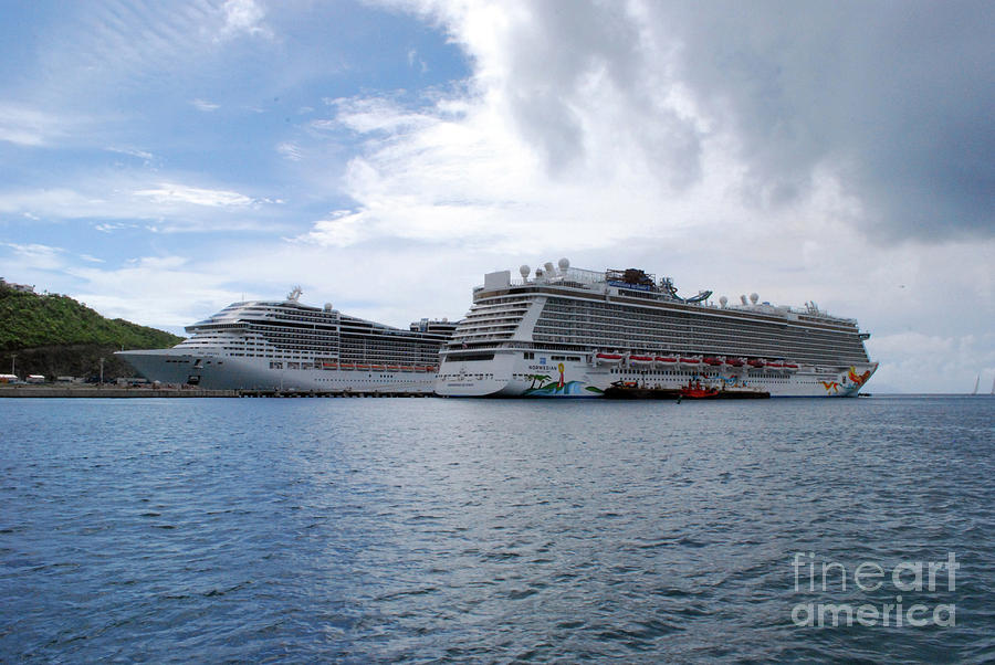 Cruise Photograph - Cruise Ships by Gary Wonning