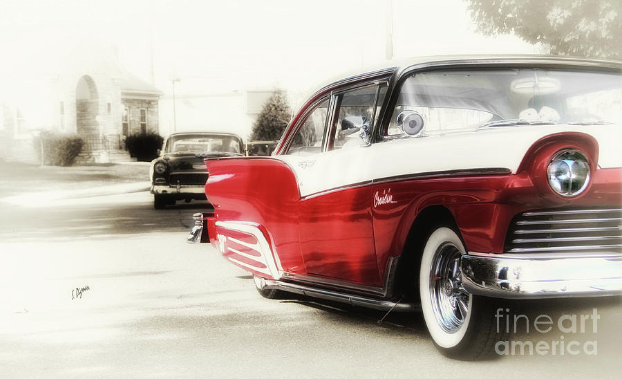 Cars Photograph - Cruisin in 57 by Steven Digman Cars Photograph - Cruisin in 57 by Steven Digman