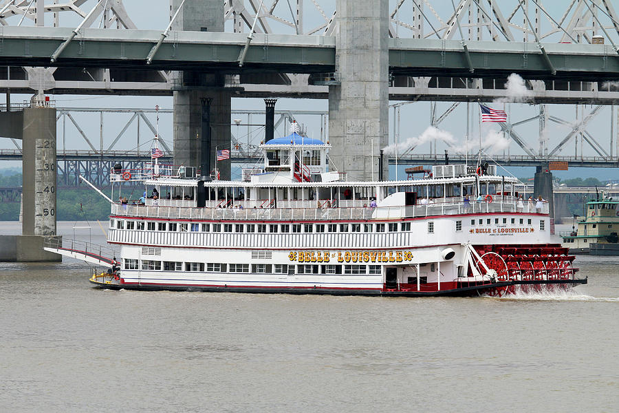 Cruising the Ohio River Photograph by Art Block Collections