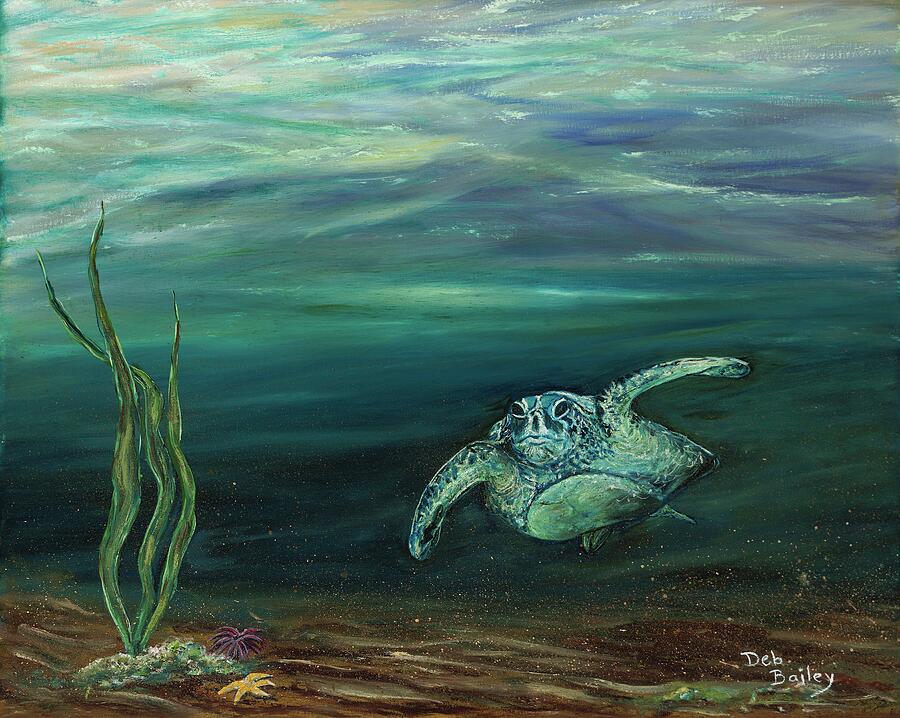 Cruising turtle by Debra Bailey Cruising turtle by Debra Bailey