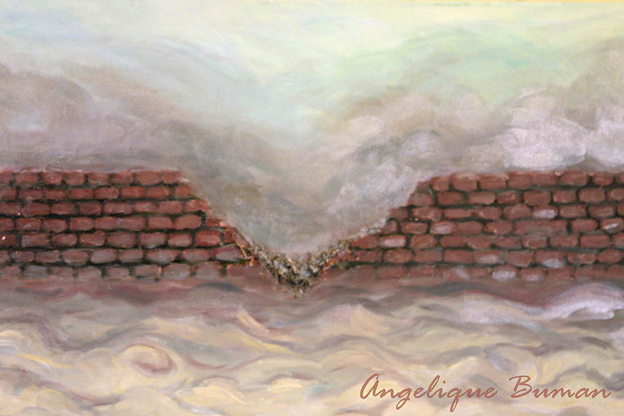 Surrealism Painting - Crumble by Angelique Bowman