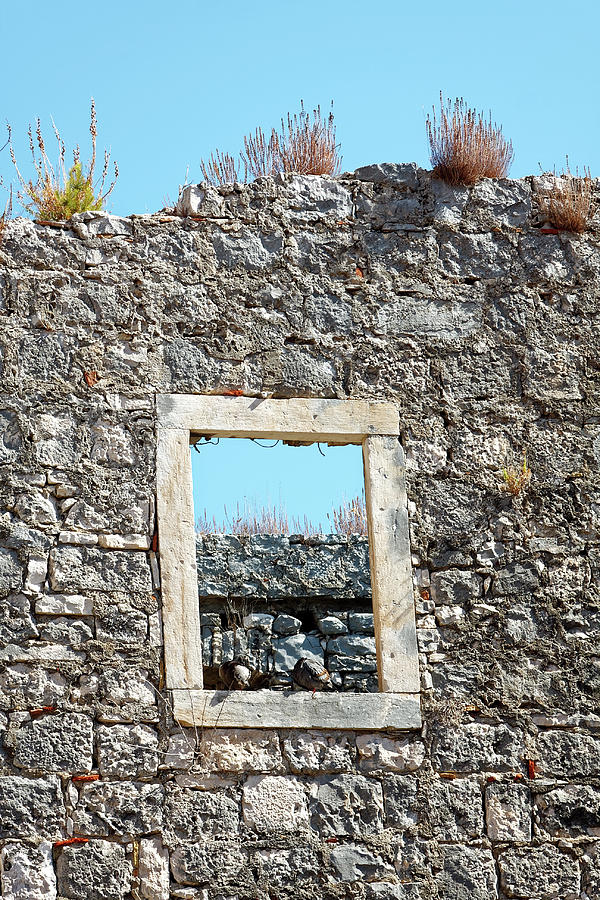 Crumbling Wall Photograph by Sally Weigand