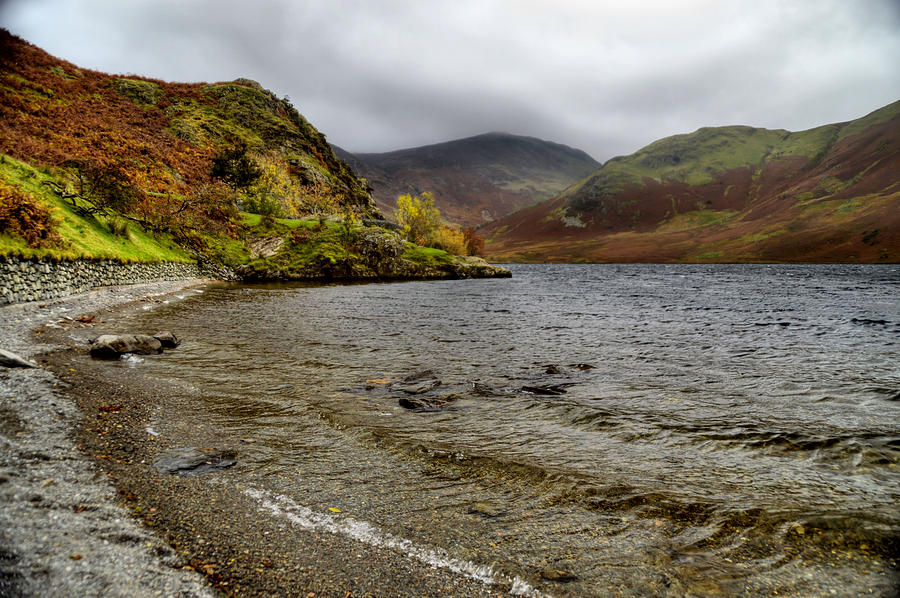 Fall Photograph - Crummock Water  by Sarah Couzens