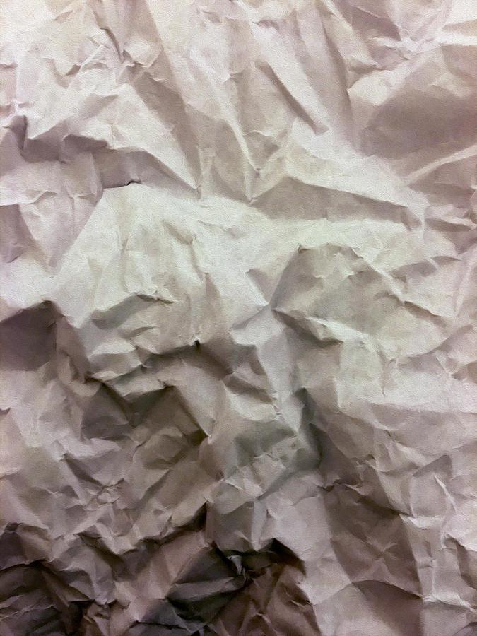 Crumpled Paper Photograph by Bill Owen