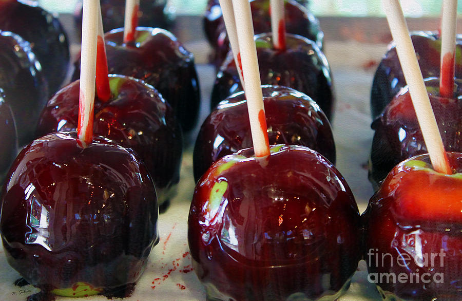 Candy Photograph - Crunchy Candied Apples by Nina Silver