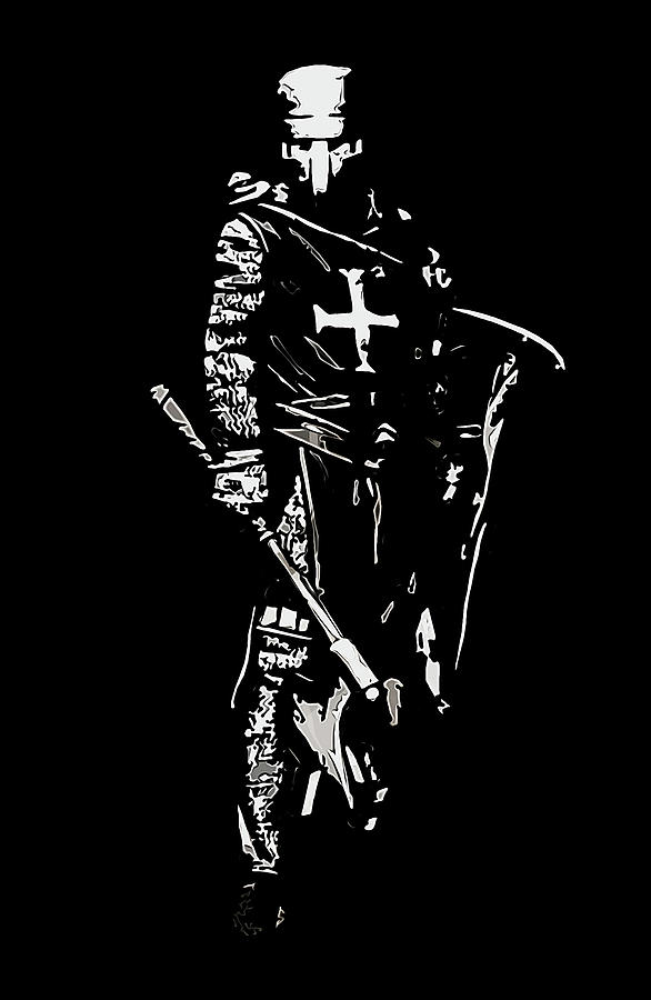 Crusader Knight Painting by AM FineArtPrints