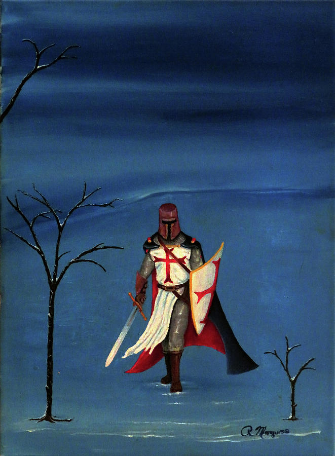 Crusader Painting - Crusader by Robert Marquiss Crusader Painting - Crusader by Robert Marquiss