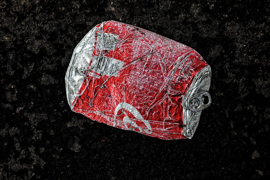 Crushed Soda Can Photograph by Robert Ullmann