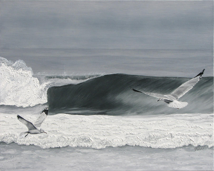 Seascapes Painting - Crusing by Frank Wuts Seascapes Painting - Crusing by Frank Wuts