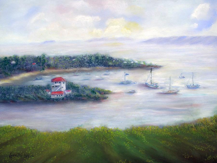Boat Painting - Cruz Bay Remembered by Loretta Luglio