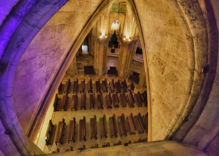 Crypt Chapel Of The Holy Family Sagrada Familia In Barcelona