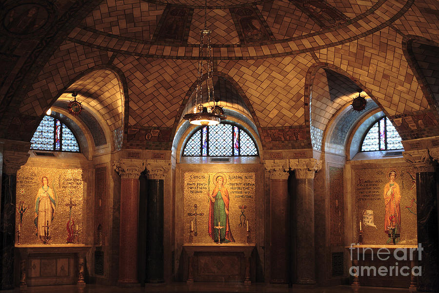 Crypt Church West Apse at the Shrine of the Immaculate Conception in Washington DC Photograph by William Kuta