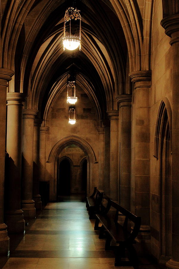 Crypt Hallway Photograph by Jeff Heimlich
