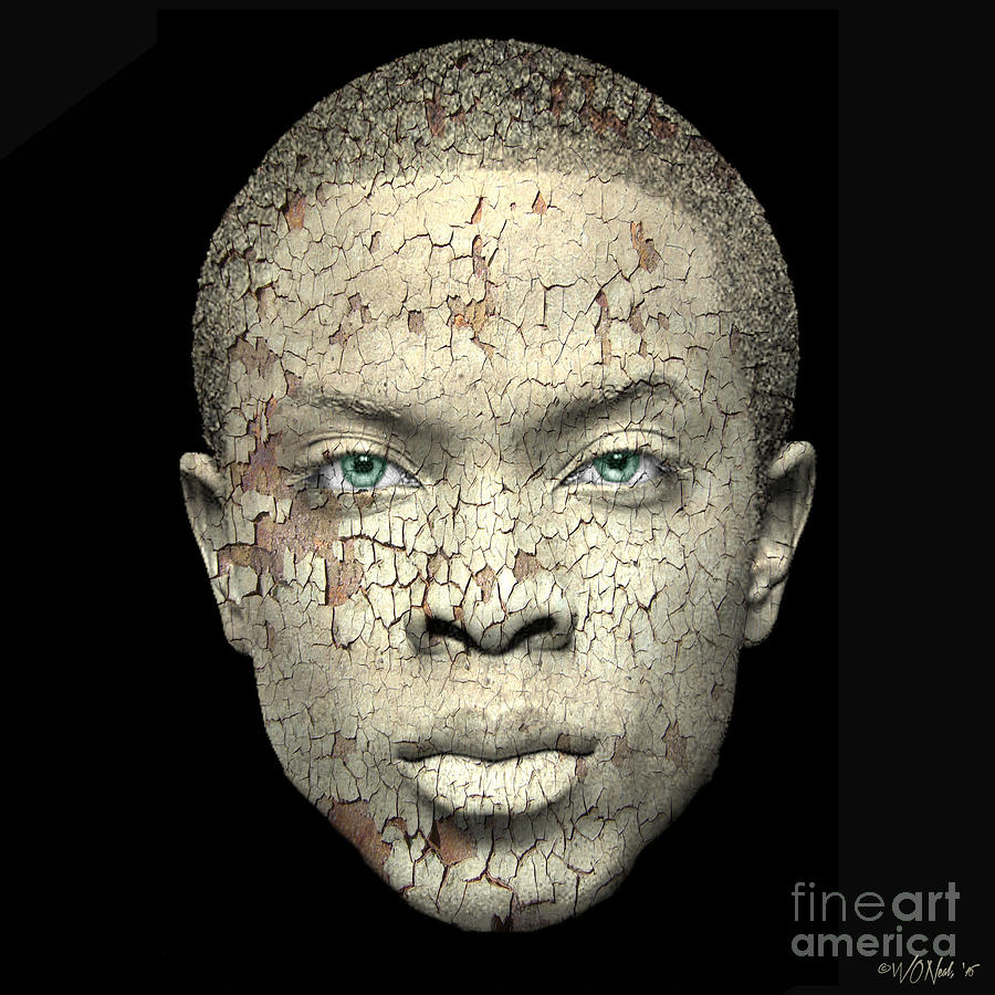 Portrait Digital Art - Cryptofacia 16 - Russell by Walter Neal