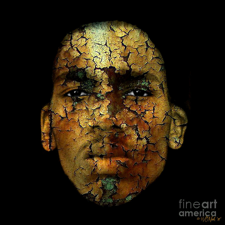 Portrait Digital Art - Cryptofacia 24 - Brandon by Walter Neal